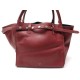 SAC A MAIN CELINE SANGLES AVEC CLOUS CABAS CUIR SOUPLE ROUGE NAIL HAND BAG 1950€