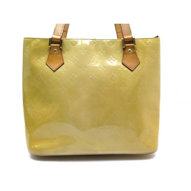 SAC A MAIN LOUIS VUITTON HOUSTON CUIR MONOGRAM VERNIS JAUNE M91340 PURSE 1500€