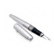 NEUF STYLO PLUME ST DUPONT D-LINK A CARTOUCHES METAL ARGENTE FOUNTAIN PEN 350€