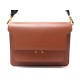 NEUF SAC A MAIN MARNI TRUNK 23CM CUIR BANDOULIERE MARRON STRAP PURSE 1660€