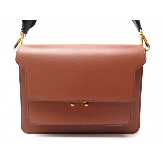 NEUF SAC A MAIN MARNI TRUNK CUIR BANDOULIERE 