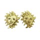 BOUCLES D'OREILLES YVES SAINT LAURENT GOOSSENS APOLLO DIEU DU SOLEIL EARRINGS