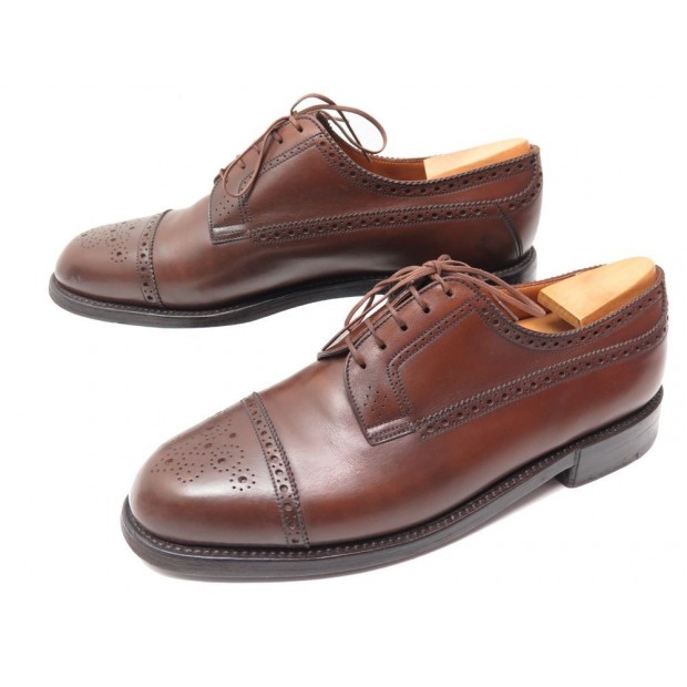 CHAUSSURES JM WESTON 579 DERBY BOUT DROIT 9D 43 EN CUIR EMBAUCHOIRS SHOES 680€