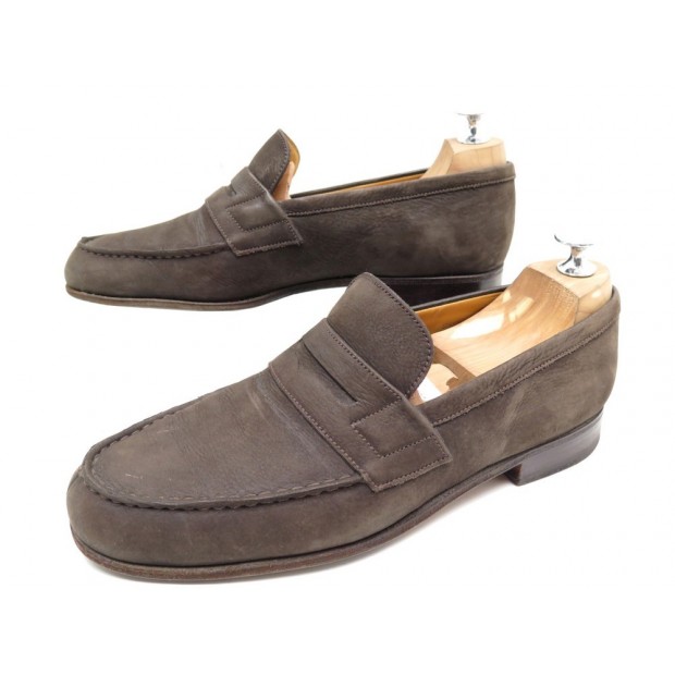 CHAUSSURES JM WESTON 182 MOCASSINS 6D 40 CUIR MARRON SHOES BROWN LOAFERS 515€