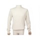 PULL ERIC BOMPARD COL ROND 52 L 100% CACHEMIRE ECRU HOMME MEN CASHMERE 250€