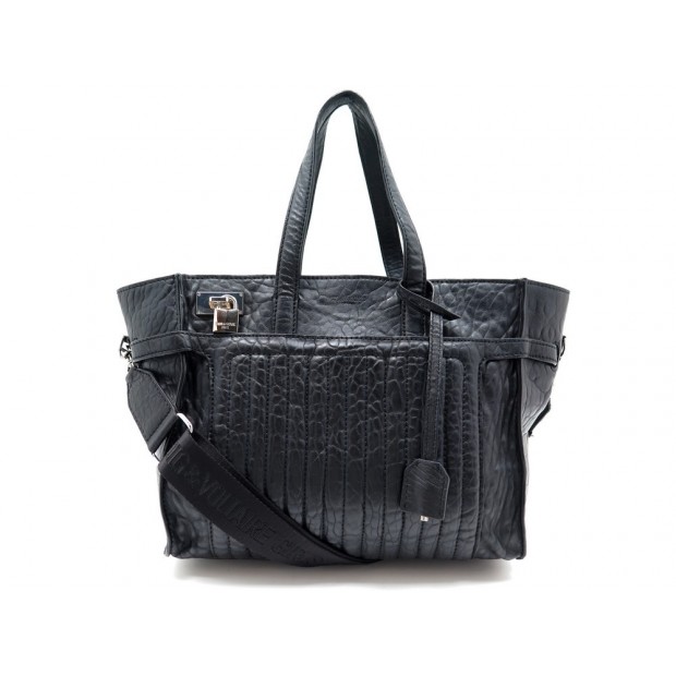 SAC A MAIN ZADIG & VOLTAIRE CANDIDE MEDIUM BUBBLE BANDOULIERE CUIR NOIR BAG 685€