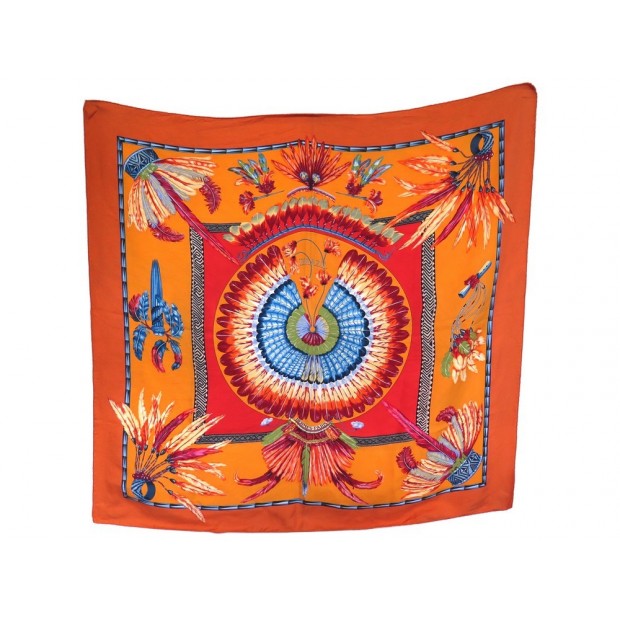 FOULARD HERMES BRAZIL ORANGE 