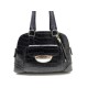  SAC A MAIN LANCEL ADJANI CUIR FACON CROCO NOIR 