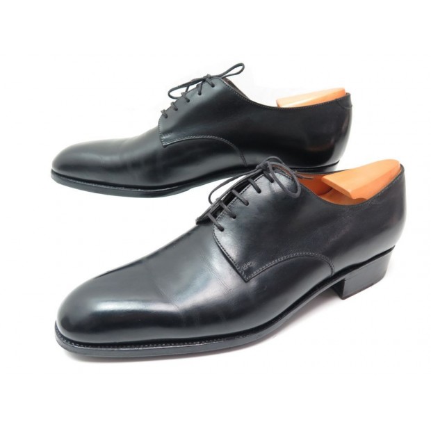 CHAUSSURES JM WESTON SAVILE 575 DERBY 9D 43 CUIR NOIR + EMBAUCHOIRS SHOES 630€