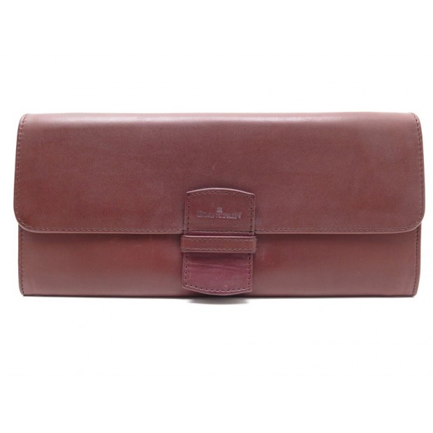 NEUF PORTEFEUILLE BLANCPAIN LONG CUIR BORDEAUX PORTE MONNAIE SEPARATEUR WALLET