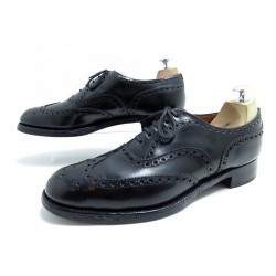 CHAUSSURES CHURCH'S BURWOOD RICHELIEU 9F 43 LARGE EN CUIR NOIR SHOES 620€