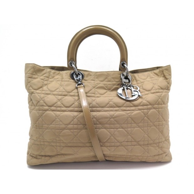 SAC A MAIN LADY DOIR TOILE BEIGE BANDOULIERE 