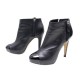 NEUF CHAUSSURES CHANEL G28290 BOTTINES 39 NOIR BOUTS VERNIS LOGO CC BOOTS 980€