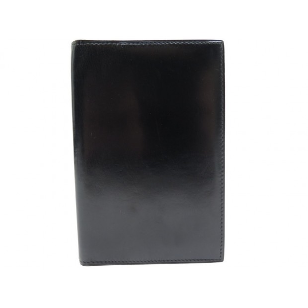 COUVERTURE D'AGENDA HERMES SIMPLE GM CUIR BOX NOIR REPERTOIRE ADRESS HOLDER 296€