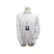 NEUF CHEMISE LOUIS VUITTON XL 52 HOMME HOMME COTON BLANC TRAIT VIOLET SHIRT 490€