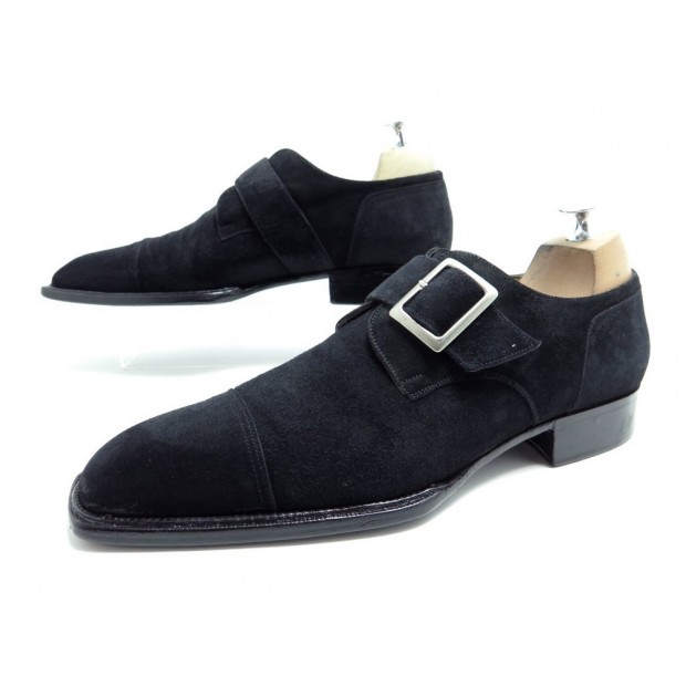 CHAUSSURES JM WESTON BEAUBOURG 7.5D 41.5 VEAU VELOURS NOIR 