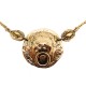 COLLIER CHANEL LION EN METAL DORE