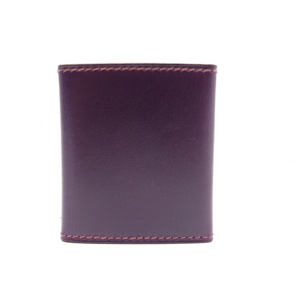 NEUF PORTE PHOTOS MINIATURES HERMES CUIR VIOLET