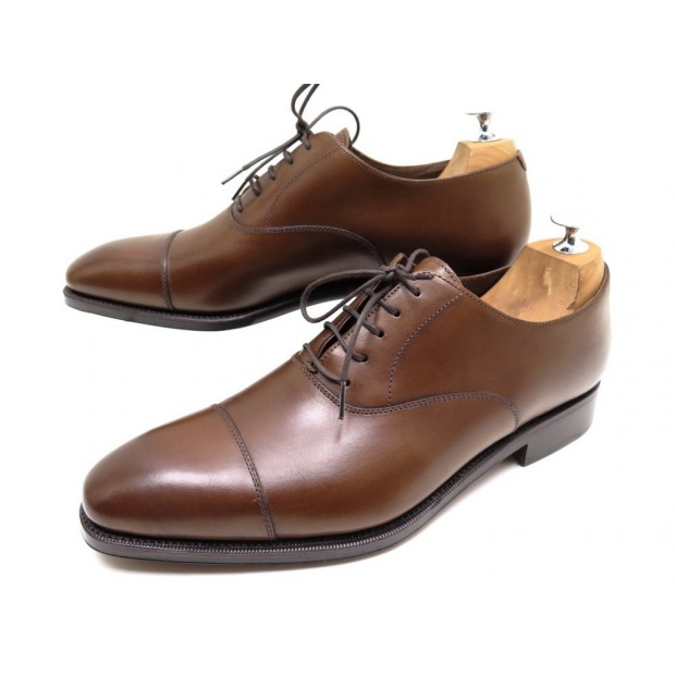 NEUF CHAUSSURES CARMINA VEGANO RAIN 80386 RICHELIEU CUIR MARRON 8.5 42.5 395€