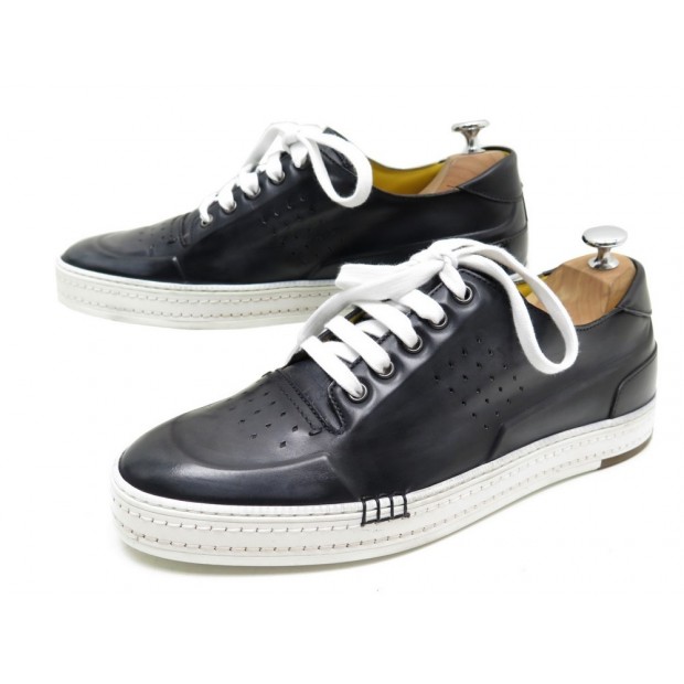 NEUF CHAUSSURES BERLUTI PLAYTIME PALERMO 1207731 BASKETS 9 43 CUIR SNEAKERS 990€