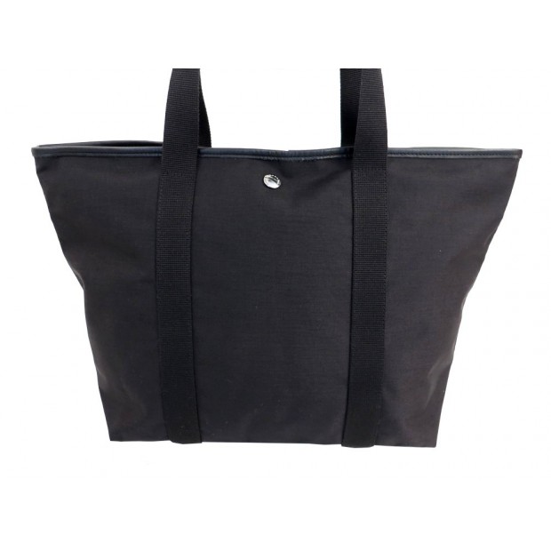 NEUF SAC A MAIN HERVE CHAPELIER CABAS SAC SHOPPING TOILE NOIR HANDBAG PURSE 185