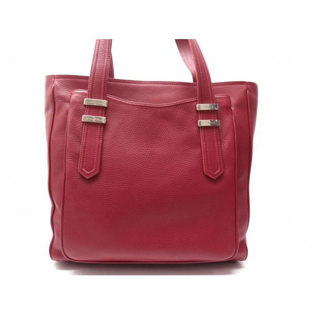 NEUF SAC A MAIN LANCEL LULLI A06623 EN CUIR GRAINE ROUGE RED PURSE HAND BAG 800€