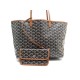 NEUF SAC A MAIN GOYARD SAINT LOUIS PM CABAS EPAULE TOILE MARRON POCHETTE PURSE