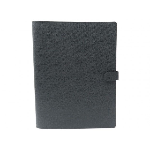 NEUF COUVERTURE PORTE BLOC LOUIS VUITTON CUIR TAIGA ARDOISE 