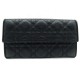 NEUF PORTEFEUILLE DIOR PANAREA INTERNATIONAL EN TOILE CANNAGE NOIR BILLFOLD 550€