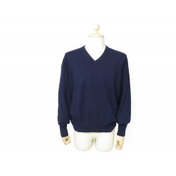 PULL ERIC BOMPARD CACHEMIRE XL BLEU MARINE COUPE CLASSIQUE 