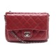 NEUF SAC A MAIN CHANEL POCHETTE CUIR MATELLASE BANDOULIERE TIMELESS ROUGE
