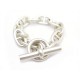 BRACELET HERMES CHAINE D'ANCRE TGM 11 MAILLONS ARGENT 925 103GR SILVER 1080€