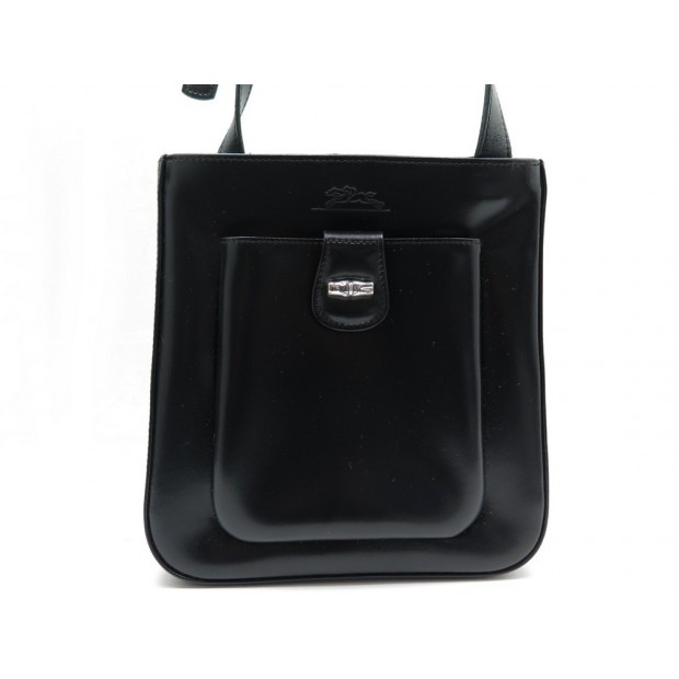 NEUF SACOCHE BANDOULIERE LONGCHAMP CUIR NOIR 