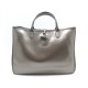 NEUF SAC A MAIN LONGCHAMP ROSEAU CUIR ARGENTE 