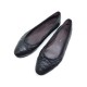 CHAUSSURES CHANEL BALLERINES G26250 40.5 CUIR MATELASSE NOIR LOGO CC SHOES 590€