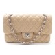 NEUF SAC A MAIN CHANEL CUIR AGNEAU MATELASSE BEIGE 2.55 TIMELESS 