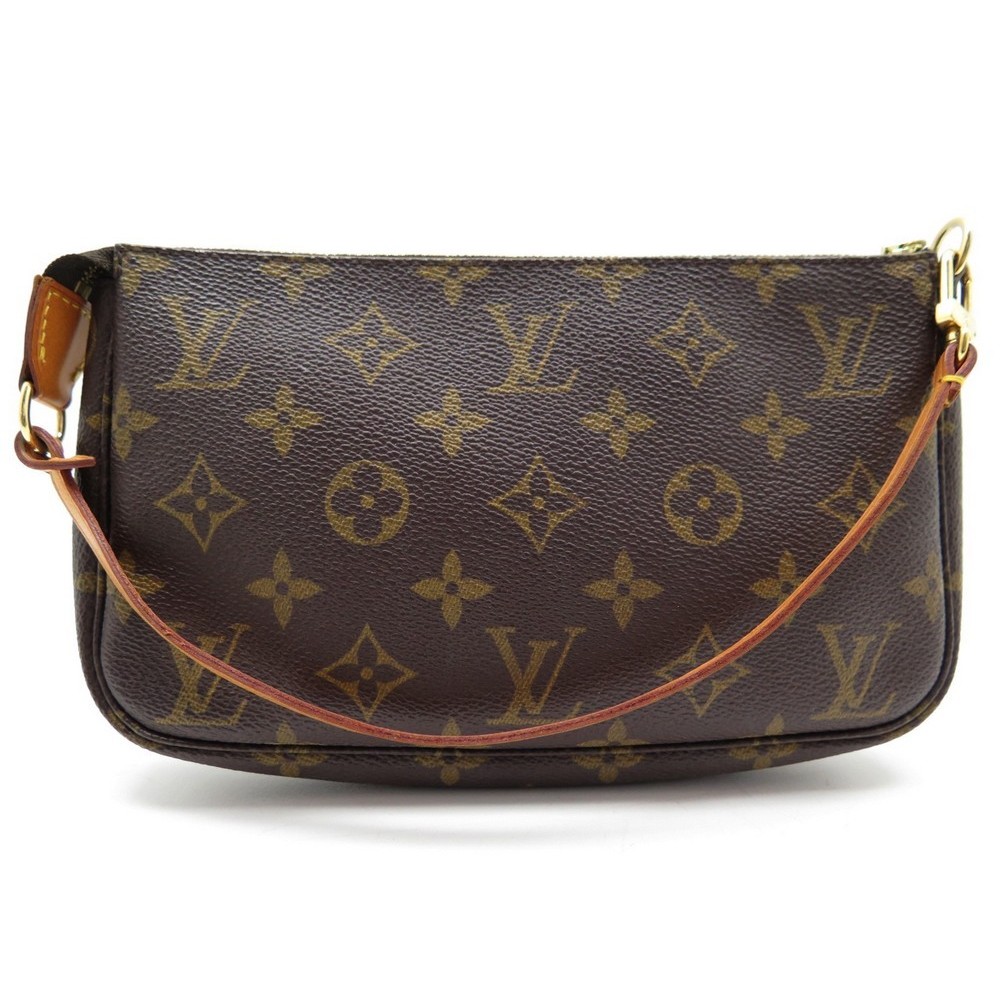 Pratique pochette Louis Vuitton en toile monogram marron, Portefeuille  Louis Vuitton Sarah 383927 d'occasion