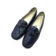 CHAUSSURES TOD'S MOCASSINS 36 EN CUIR BLEU BLEU FEMME LEATHER LOAFER SHOES 300€