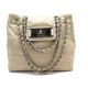 SAC A MAIN CHANEL SHOPPING 2009 CUIR BEIGE 