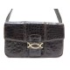  SAC CELINE CUIR CROCODILE MARRON 