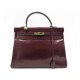 VINTAGE SAC A MAIN HERMES KELLY 35 RETOURNE 1969 CUIR BOX ROUGE RED BAG 7700€