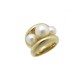 BAGUE POIRAY FIDJI T 49 PERLE & OR JAUNE 18K 19.2 GR BIJOU JEWEL GOLD RING 5490€