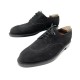 NEUF CHAUSSURES JM WESTON 598 DERBY DEMI CHASSE 9.5C 43.5 DAIM NOIR SHOES 775€