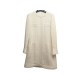 ROBE MANCHES LONGUES CHANEL P14743 40 M EN TWEED LAINE BEIGE + SAC DRESS 3500€