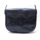 VINTAGE SAC A MAIN YVES SAINT LAURENT BESACE BANDOULIERE CUIR BLEU 