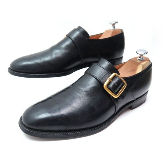 CHAUSSURES CHURCH'S WESTBURY 8F 42 MOCASSINS A BOUCLE CUIR NOIR BLACK SHOES 620€