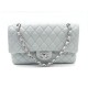 NEUF SAC A MAIN CHANEL 2.55 TIMELESS 25 CM CUIR CAVIAR GRIS HAND BAG PURSE 4800