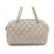 SAC A MAIN CHANEL CABAS 38 CM EN TOILE MATELASSE BEIGE HAND BAG PURSE 2600€