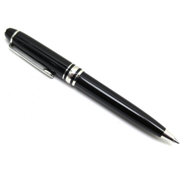 STYLO BILLE MONTBLANC MEISTERSTUCK CLASSIQUE PLATINE P164 2866 RESINE NOIR 375€