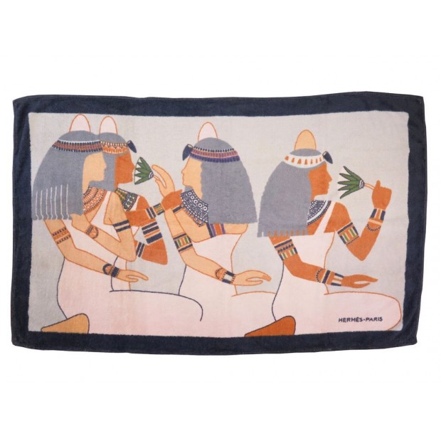 TAPIS DE PLAGE HERMES EGYPTE CLEOPATRE SERVIETTE DRAP DE BAIN BEACH TOWEL 430€